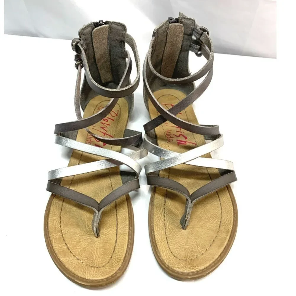 Blowfish kids size 3 Silver sandalsx